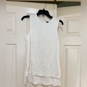 Theory Women’s  Off‎ White Short Sleeves Blouse Tank Top  Summer  Comfort Small
